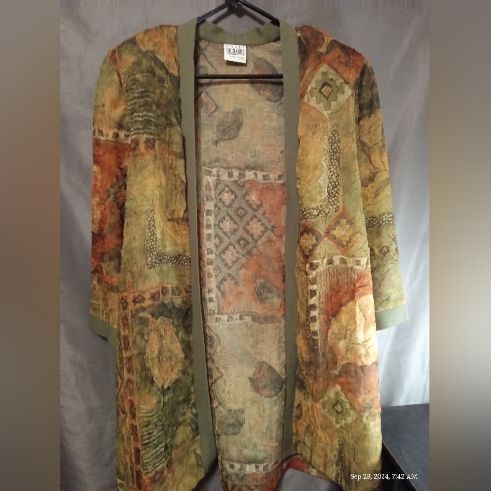 R and M Richards by Karen kwong woman's sheer jacket
